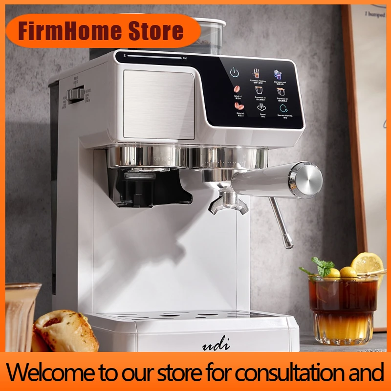 FirmHome StoreSmall Household Coffee Machine Hot & Cold Extraction Italian Type Grinding Milk Frothing All In One