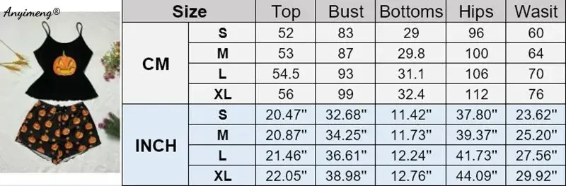 Halloween Women Tank Top Shorts Girl Sexy Lingerie Sleeveless Pijama HOT Prumpkin Nightie Summer Spaghetti Strap Pajamas Set