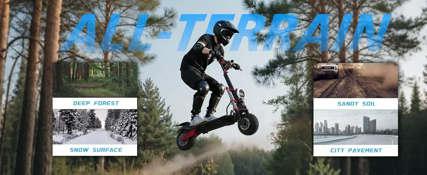 US EU Stock BOYUEDA Scooter S5 with NFC Big Screen APP 60V 6000W Electric Scooter