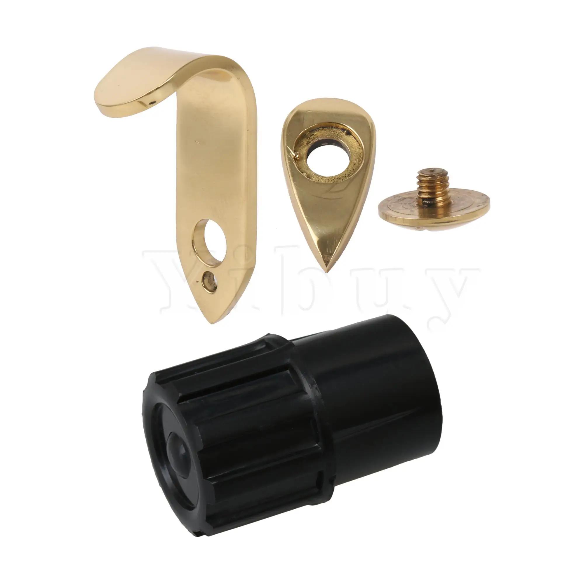 Yibuy Alto Sax Neck End Plug Plastic Stopper w/ Thumb Hook Rest Support Kit