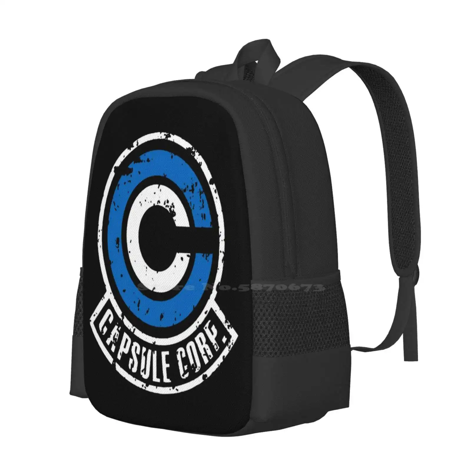 Capsule Vintage Large Capacity School Backpack Laptop Bags Capsule Corp