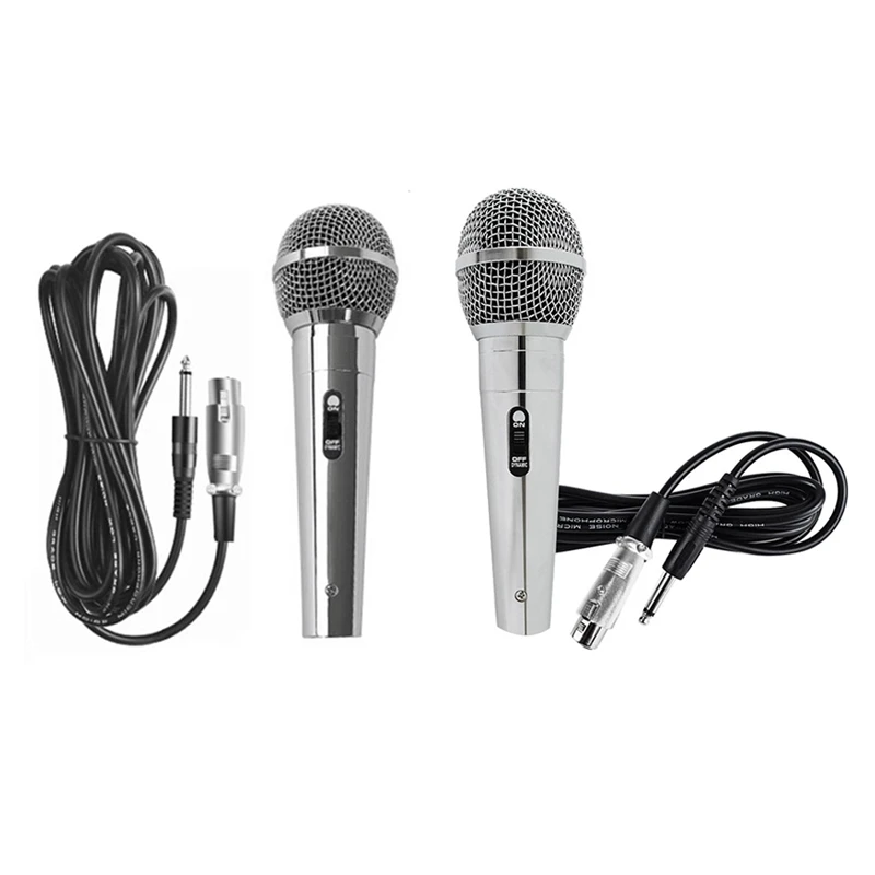 Universal 6.5Mm Handheld Wired Dynamic Microphone Portable KTV Karaoke Recording Handheld Megaphone