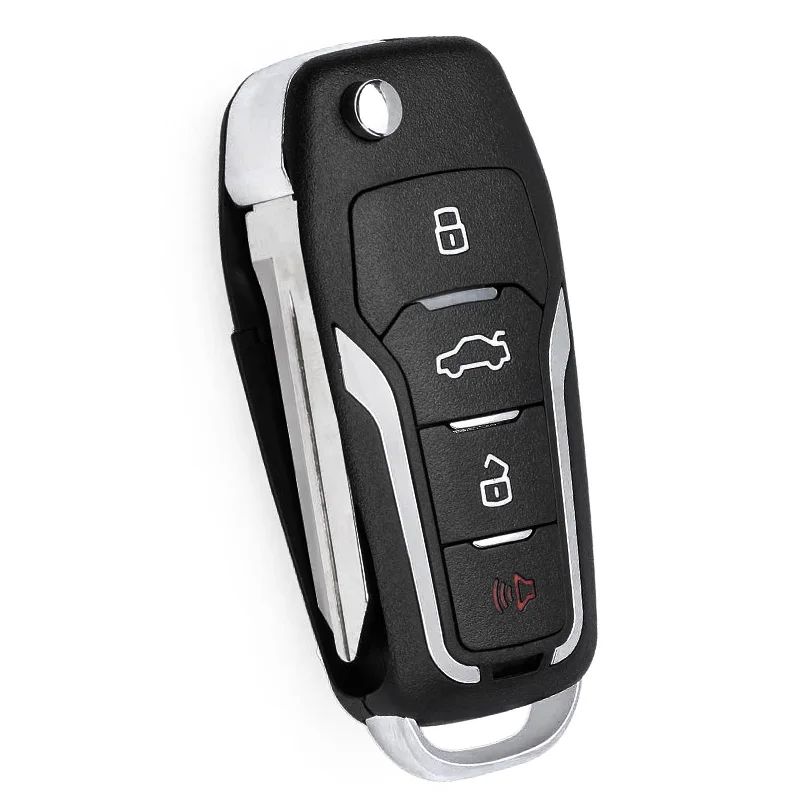 KEYECU 314MHz 4D67 Chip HYQ12BBX/ HYQ12BAN Upgraded Flip 3+1 4 Button Remote Key Fob for Toyota 4Runner 2003-09 Sequoia 2004-07