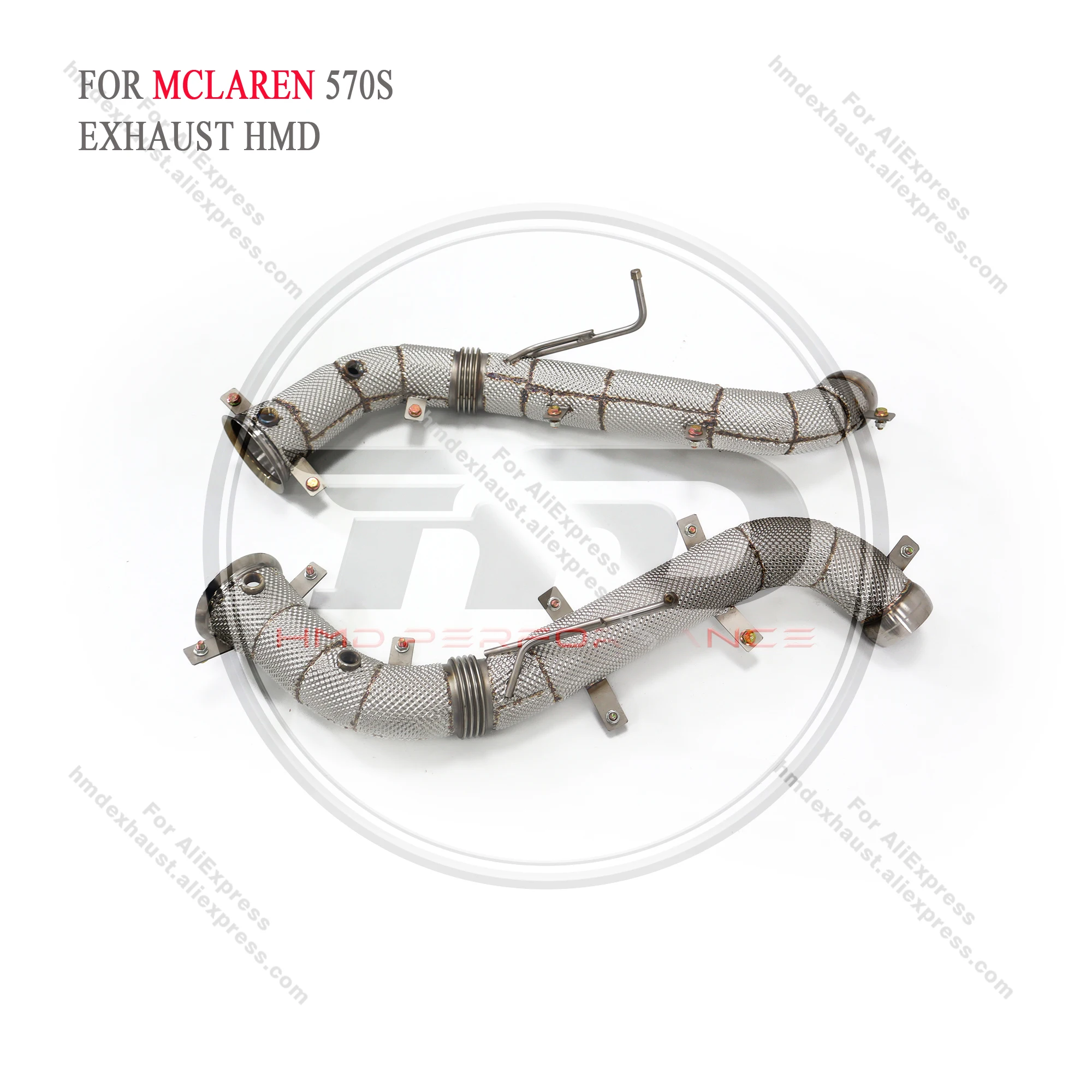 HMD Special Offer downpipe For McLaren 570S Insulated downpipe Car exhaust Performance upgrade