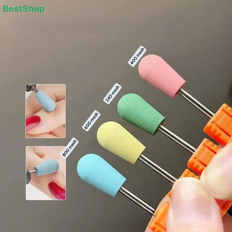 ♥ メッシュネイルファイルドリルビットセット |   400-800 グリットのマニキュアツール、プロのネイルシェーピングと研磨、DIY/サロン用