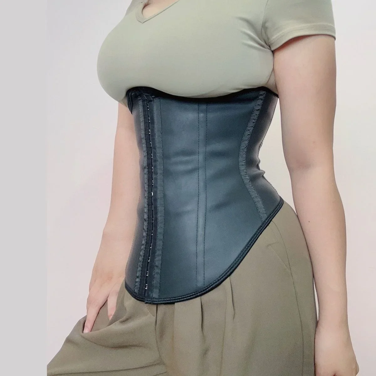 Steel Bone Waist Binder Women Bodyshaper Protection Hip Support Chest Girdle Thin Cinchers Trainer Postpartum Abdominal Closure