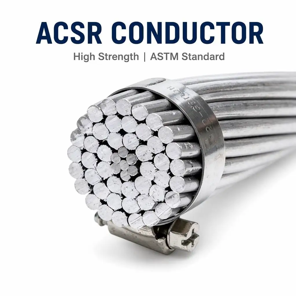 Factory Direct Price ACSR Cable IEC Standard Bare Aluminum Conductor ACSR for Transmission Line Accessories