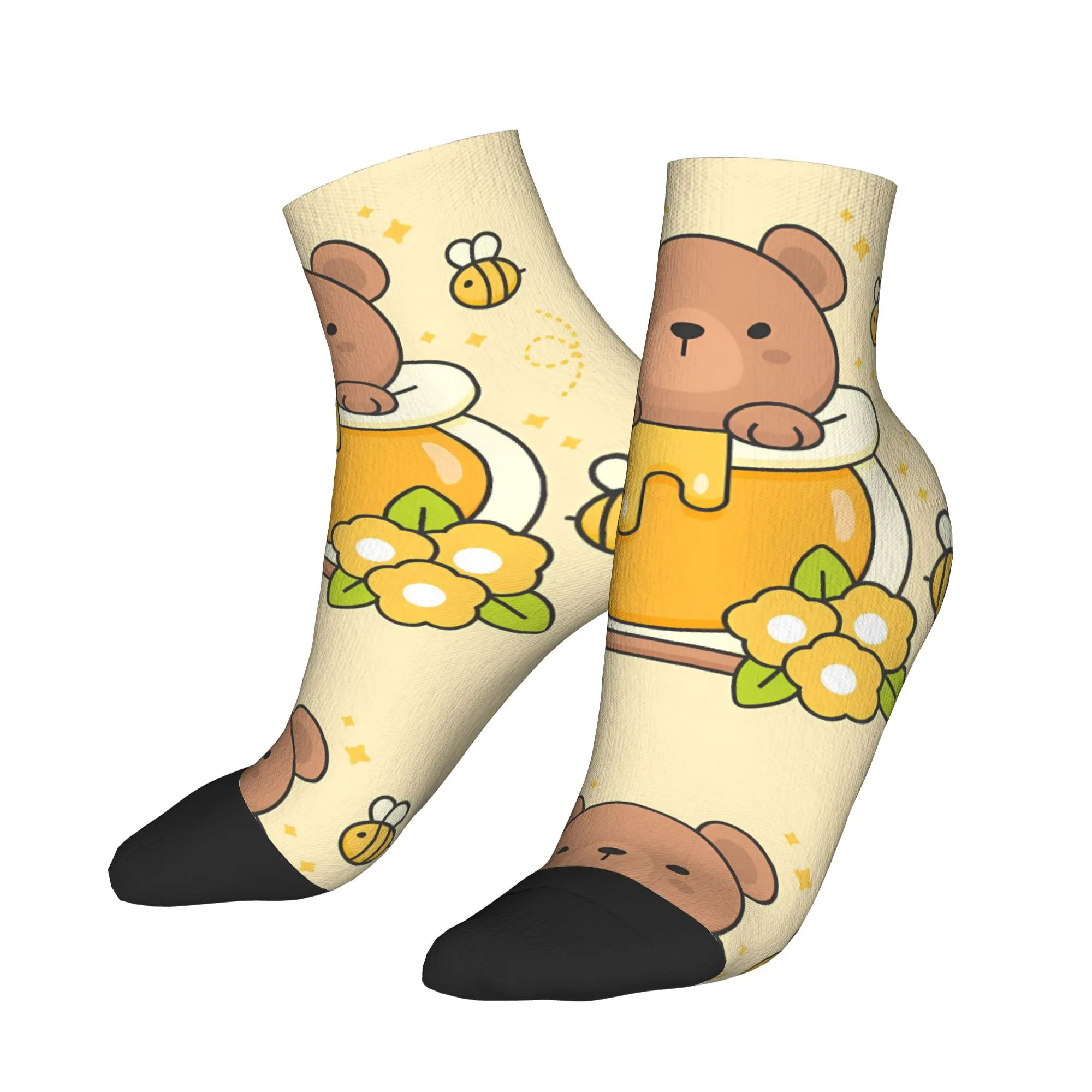 

Cute bear Animal Cartoon Ankle Socks Design Leisure Casual Socks Summer Anti Skid Outdoor Quality Sock For Couple