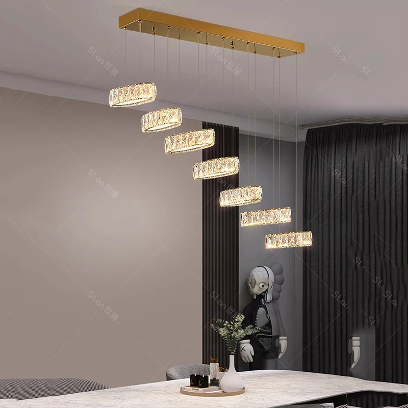 home decorationPendant lights, luxury crystal living room chandelier, dining room Pendant lamp, ceiling light, indoor lighting