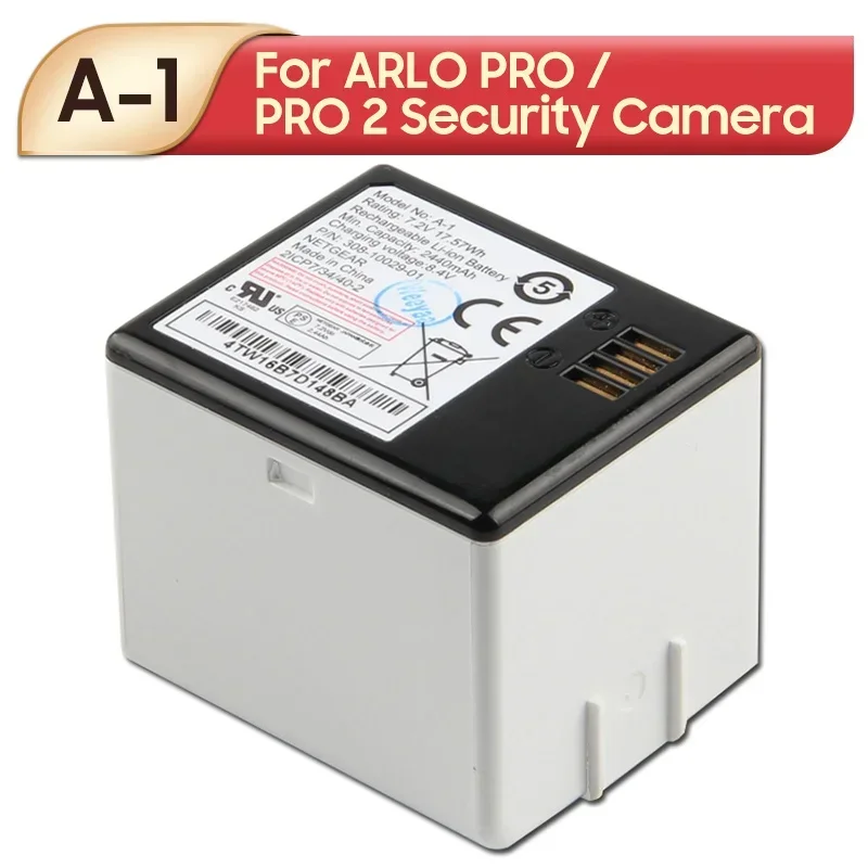 Original Replacement Battery A-1 A-1B For ARLO PRO /PRO 2 Security Camera VMA4400 VMS4230P NETGEAR Camera Batteries 2440mAh