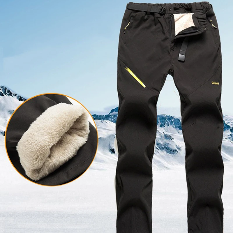 

Outdoor Winter Women Ski Pants Windproof Waterproof Warm 2 in 1 Snow Trousers Female Ski Snowboard Pants Brand