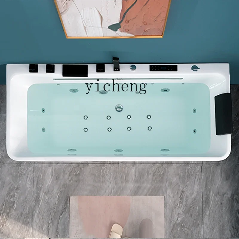 

acrylic seamless splicing adult thin edge thermostatic surf hotel homestay square bathtub