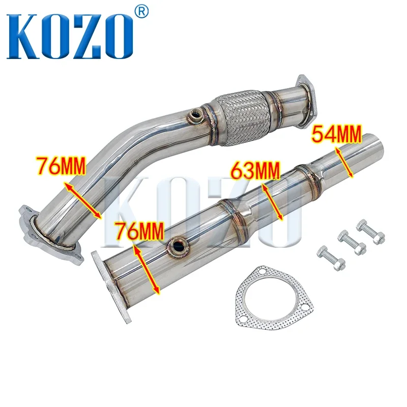 Tubo de escape de bajada para Golf Mk4 GTI 1.8T Jetta Bora 2WD BEETLE 1998-2004