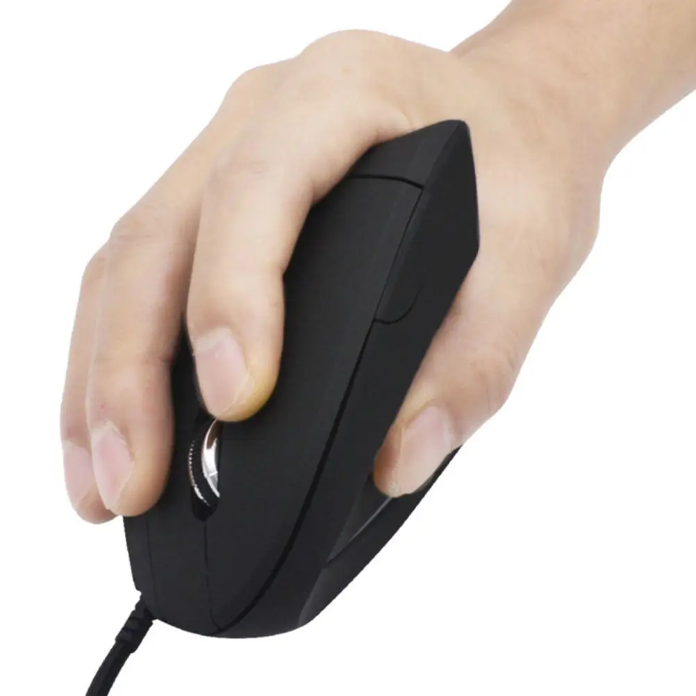 1Pcs Ergonomic Vertical Mouse Wireless Silent Click Wrist Care Mouse for Programmers Students Remote Workers