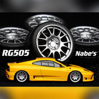 Chika 1/64 Wheels with Rubber Tires Luxury Model Car Modified Parts JDM VIP For Hotwheels Tomica MiniGT