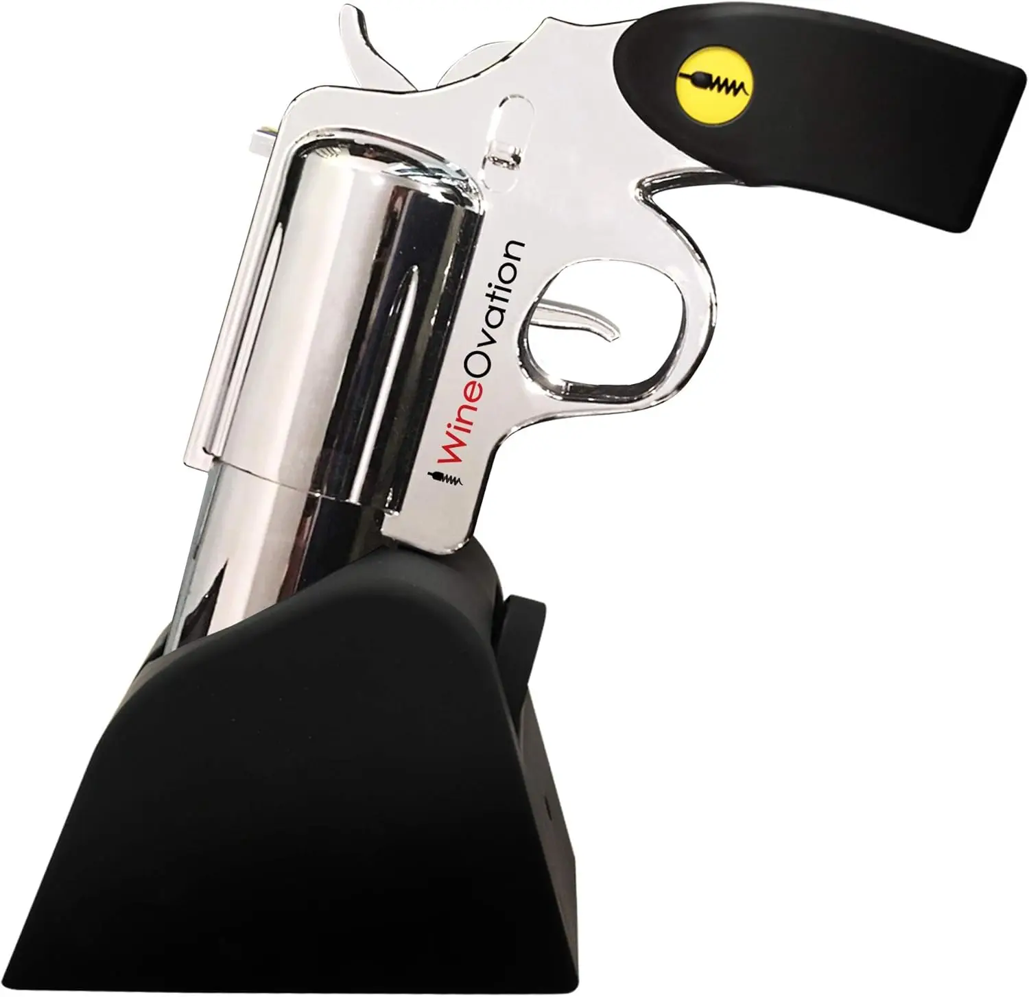 

Electric Gun-Shaped Wine Bottle Opener with Foil Cutter - Fast Rechargeable Corkscrew for Enthusiasts