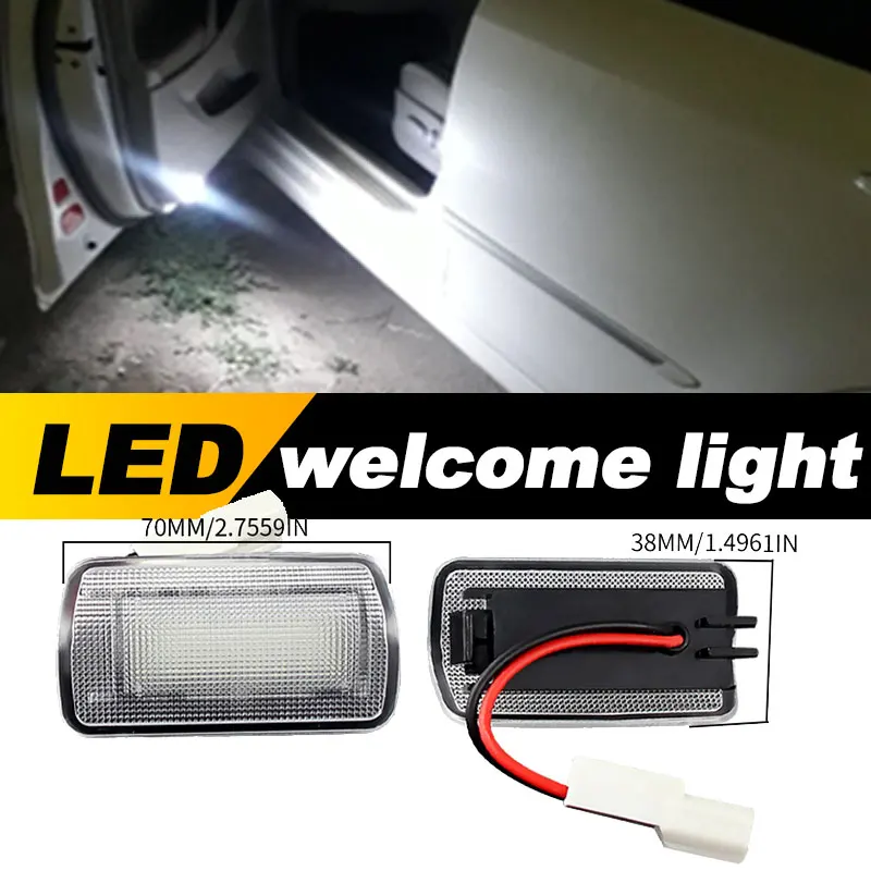 2pcs 6000K white car LED Door Courtesy Light 81230-06040 for TOYOTA Wish Prius Camry alphard Isis estima For Lexus IS250 RX350