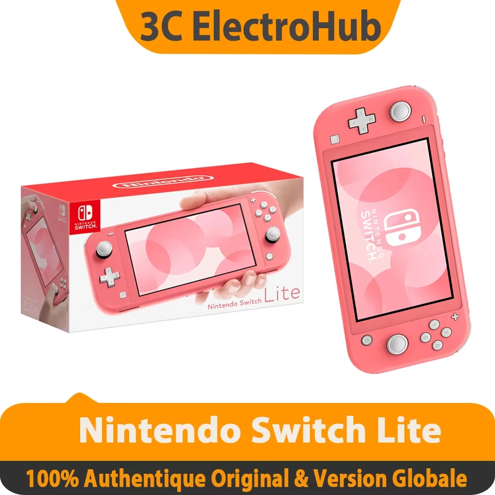 Nintendo Switch Lite Handheld Game Console Lightweight and Portable Built in Joy Con Controller 32G Internal Storage 5.5 inch