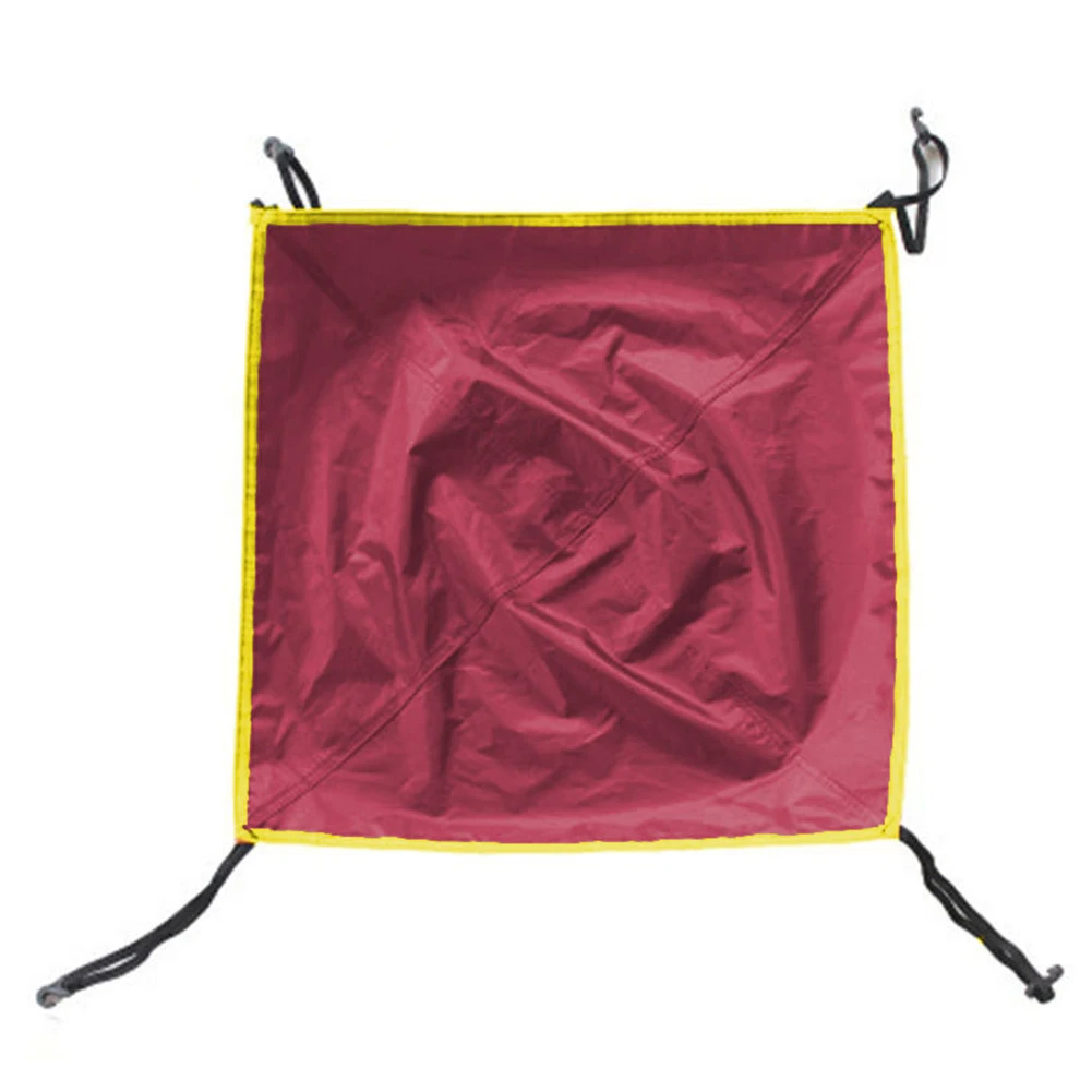 1 шт., уличная палатка для кемпинга, брезент, крыша, тент, навес, водонепроницаемый чехол, высокоэластичные эластичные ремни, крючки 56x56 см, уличные инструменты