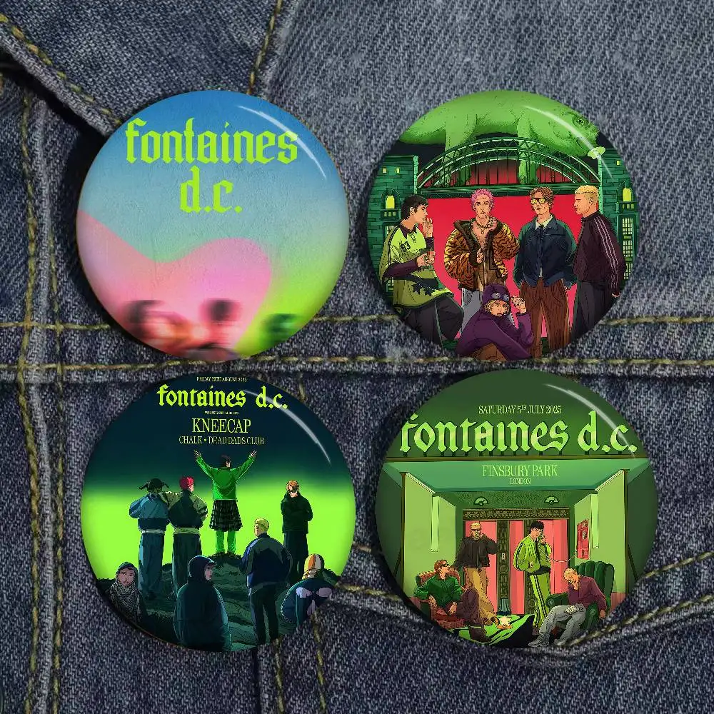 الفرقة F-فونتينز تيار مستمر الرومانسية 58 مللي متر اليدوية بروش الكرتون تأثيري شارة على ظهره مجوهرات اكسسوارات هدايا