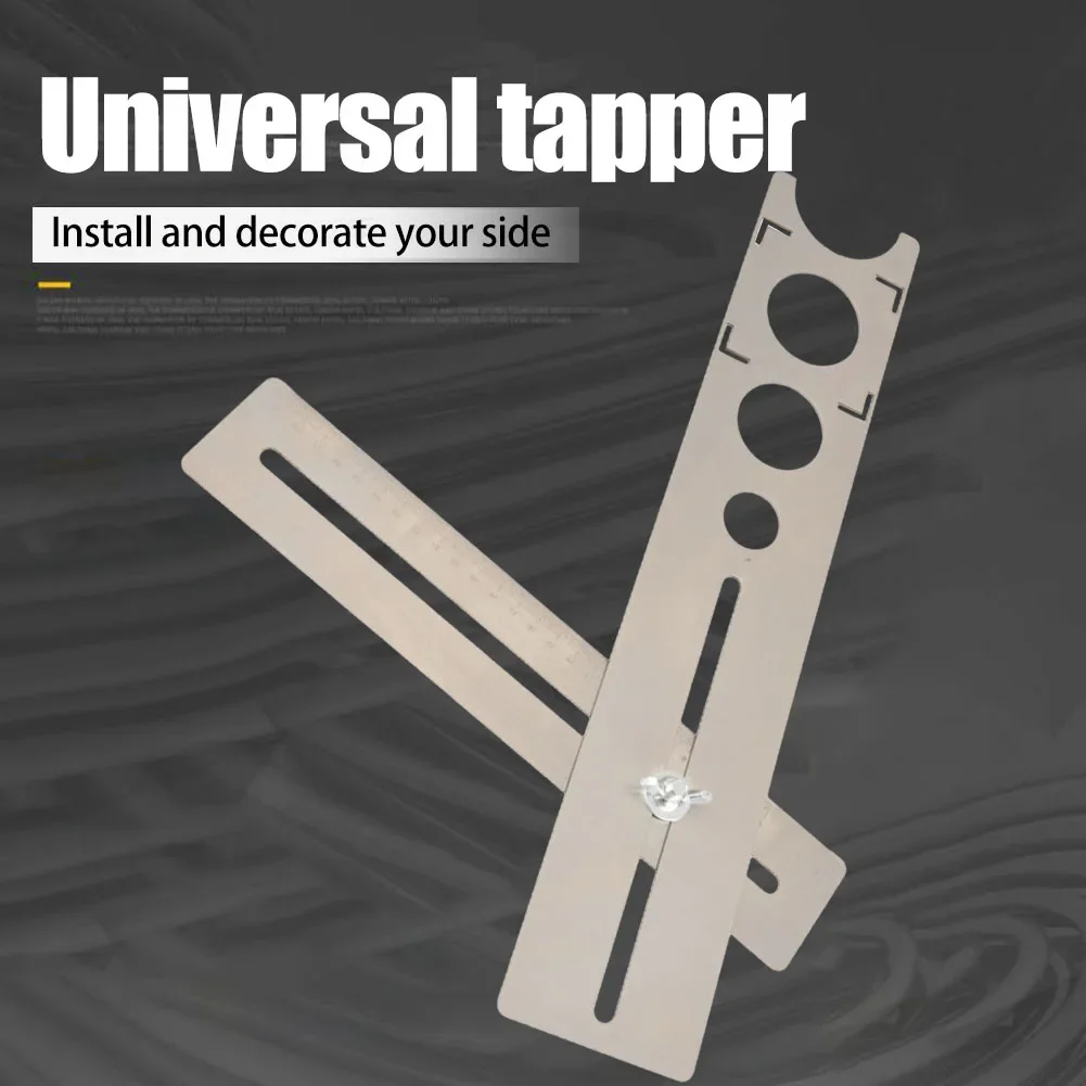 دليل الحفر لكمة محدد الفولاذ المقاوم للصدأ أدوات ثقب الحفر قابل للتعديل تحديد المواقع بدقة لأرضية بلاط الرخام والزجاج والسيراميك