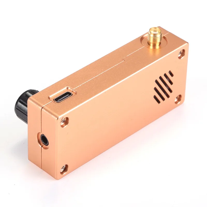 Golden metal case ATS MINI SI4732 Full Band DSP Radio, Pocket Receiver FM AM MW SW SSB, with Headphone Amplifier Hi-Z view 4