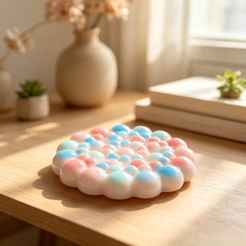 2pcs Resin Silicone Molds, Bubble Semi-Spherical Round Base Silicone Molds, Hand-Poured Gypsum,Home AtmosphereStorage Item Molds