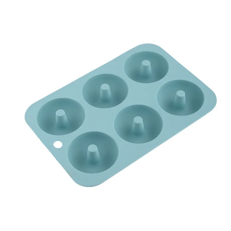 Donut Pan Silicone Baking Mold 6 Cup Non-Stick Silicone Donut Mold Make Perfect Donut Cake Biscuit Bagels BPA FREE