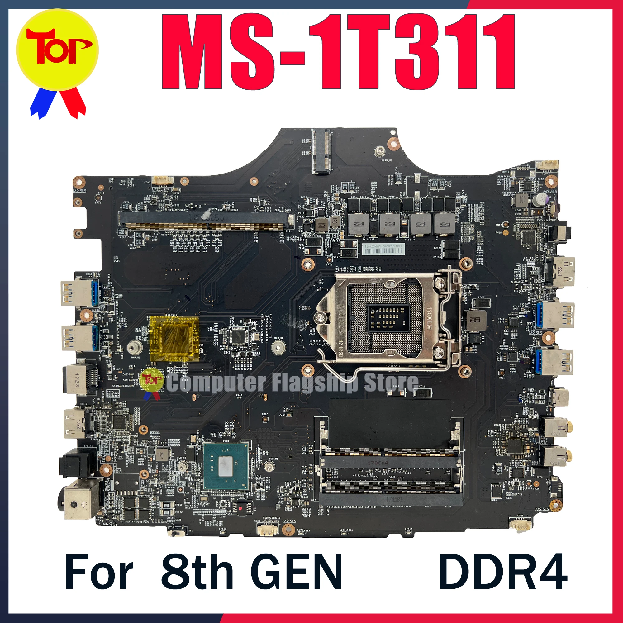 

MS-1T311 Laptop Motherboard For MSI Vortex G25 8RE MS-1T31 8TH GEN CPU DDR4 Mainboard 100% Testd