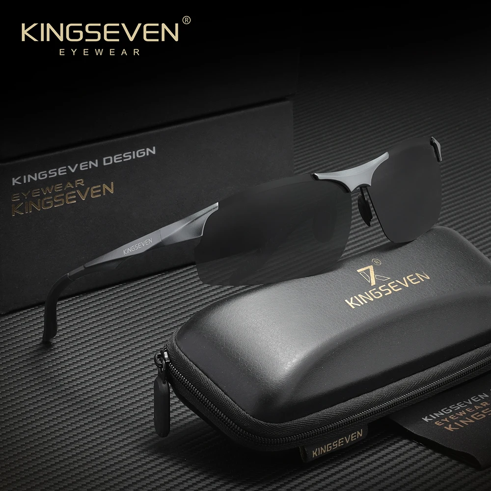 

Солнцезащитные очки KINGSEVEN класса люкс с поляризацией, защита от УФ-излучения UV400, для вождения, мужские и женские, в алюминиевой оправе, высококачественные, для велоспорта и активного отдыха