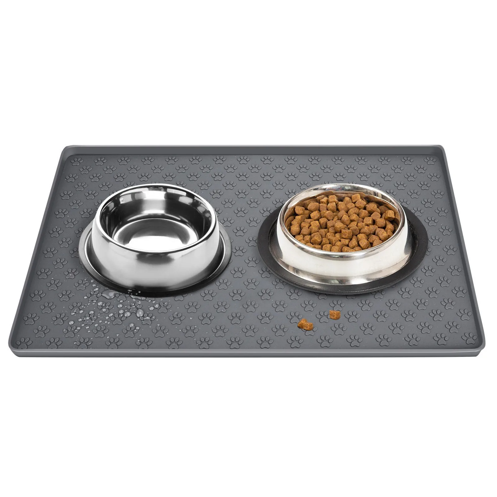 Pet Placemat Prevent Food and Water Overflow Silicone Feeder Mats Dog Food bowl Mat Cat Feed Mat Pet Drinking Feeding Placemat