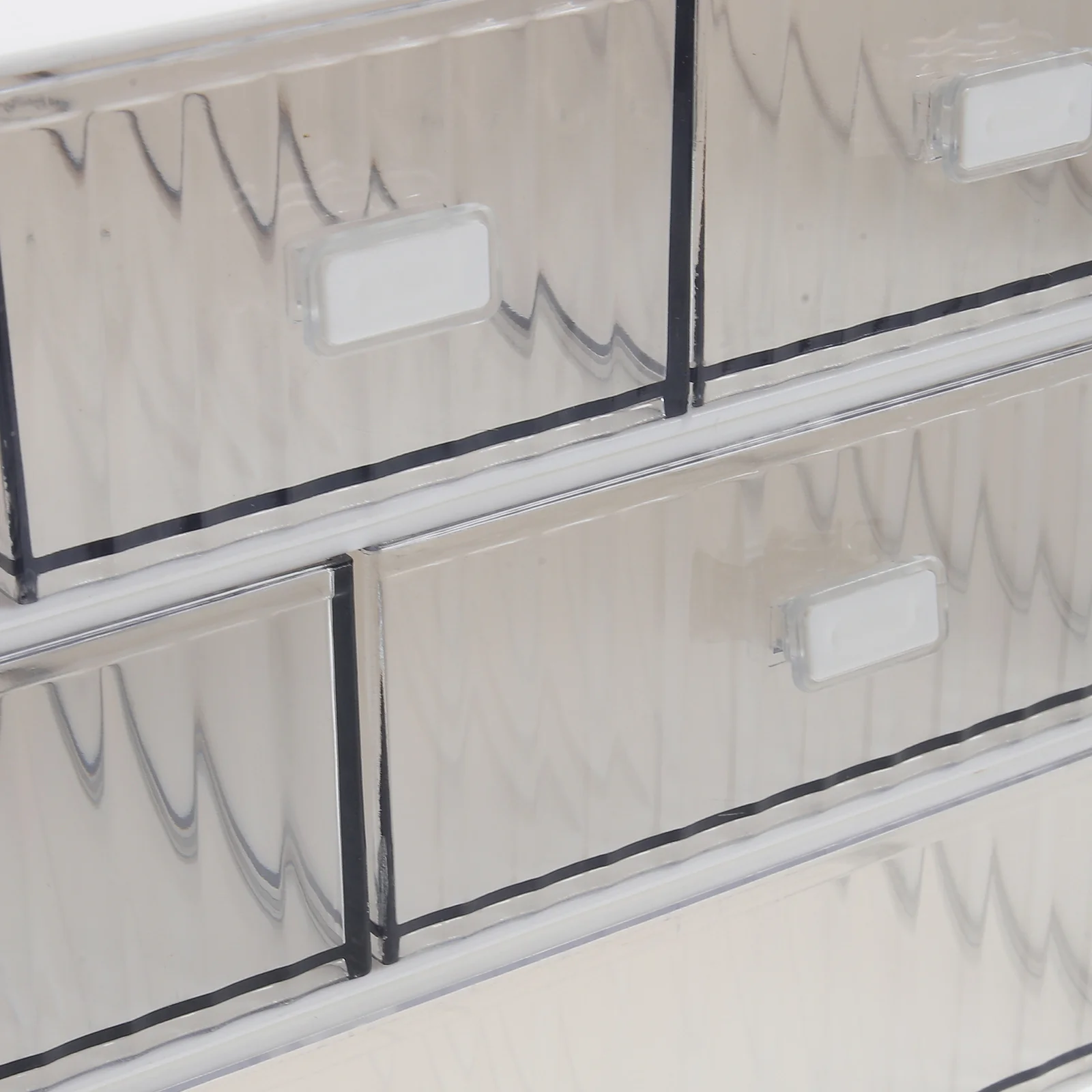 

1 Set Stackable Drawer Type Desk Organizer Storage Box For Makeup Brushes Cotton Swabs Lipstick Skincare Products Desktop Drawer