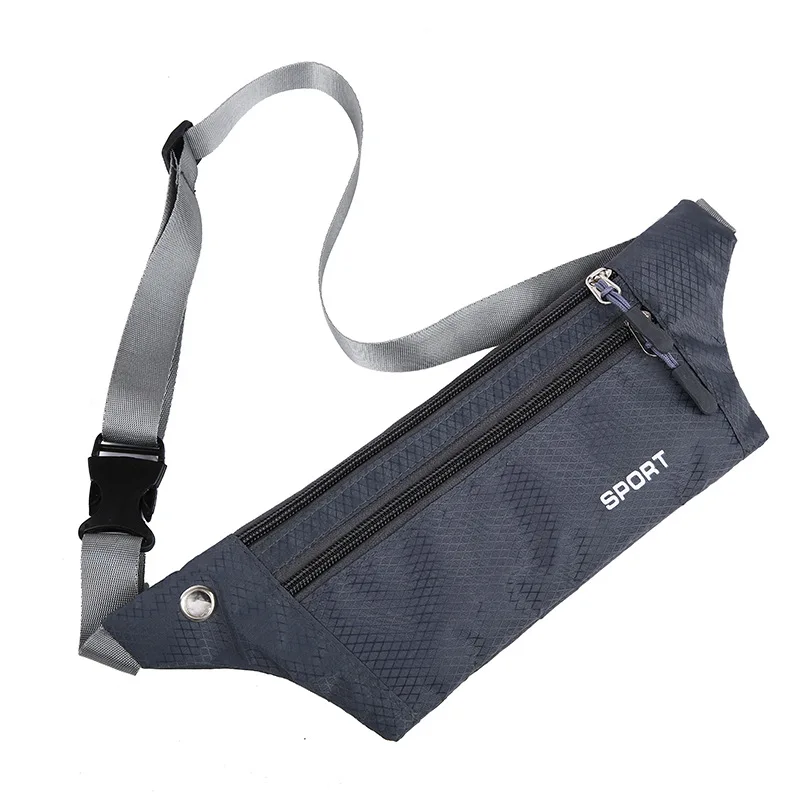 Outdoor Sports Nylon Waist Bag For Men And Women, Running, Fitness, Cycling, Mobile Phone Multifunction Travel Waist Bag