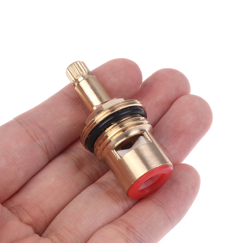 1/2PCS Clockwise Or Anti-clockwise Universal Replacement Tap Valves Brass Ceramic Disc Cartridge Inner Faucet Valve For Bathroom