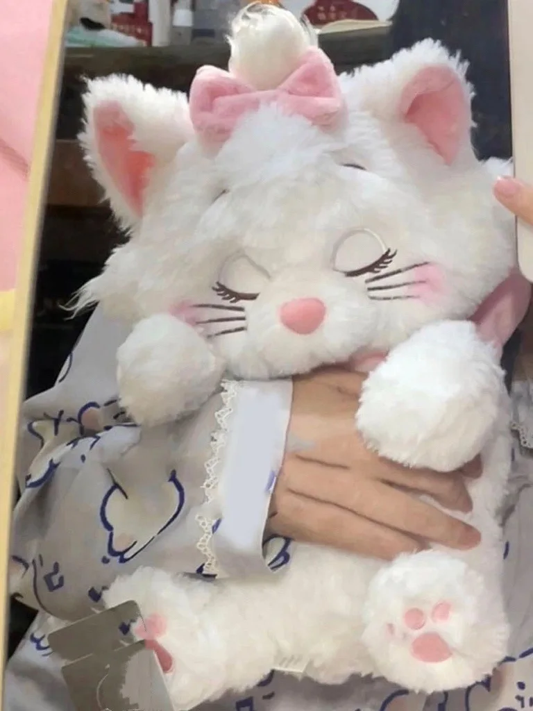 Marie Cat peluche bambola The Aristocats Cartoon Sleepy Face Marie Bow Plushies Doll Soft farcito Marie Cat Animal regali per bambini