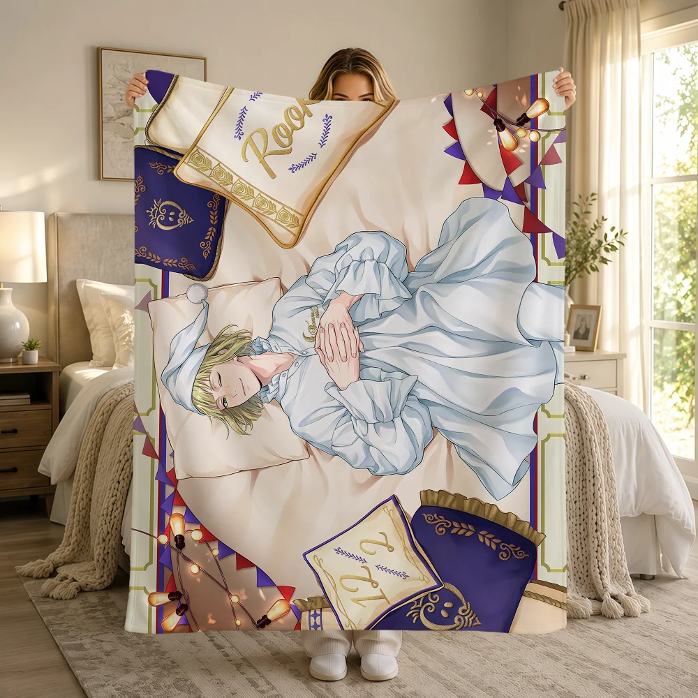 Card SSR T-Twisted Wonderland Ace Azul Cater Idia Warme Weiche Plüschdecke Sofa Wohnzimmer Nickerchen Zuhause Schlafzimmer Geschenk Flanell Hogar – Detail 12