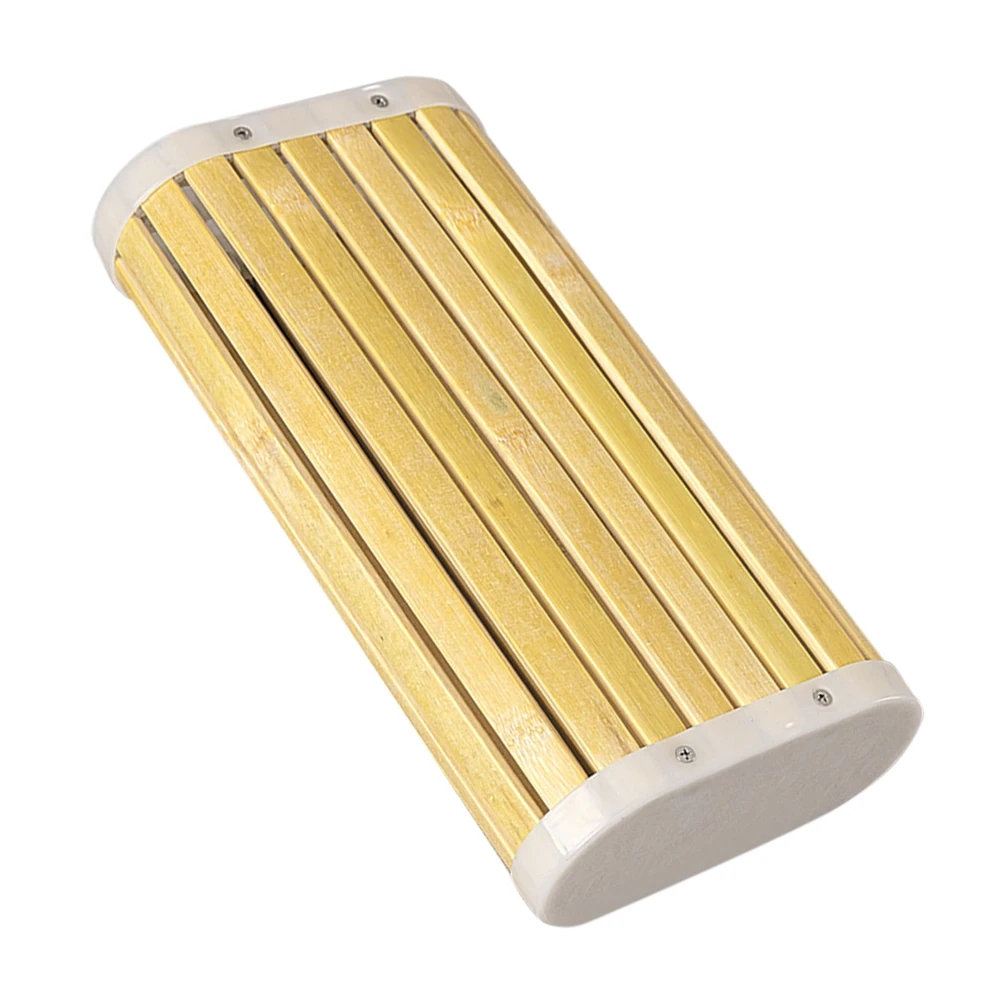 

Bamboo Pillow Cervical Neck Rest Pillow Breathable Hollow Design for Sweat Steam Bathtub Sauna Cooling Neck Cushion