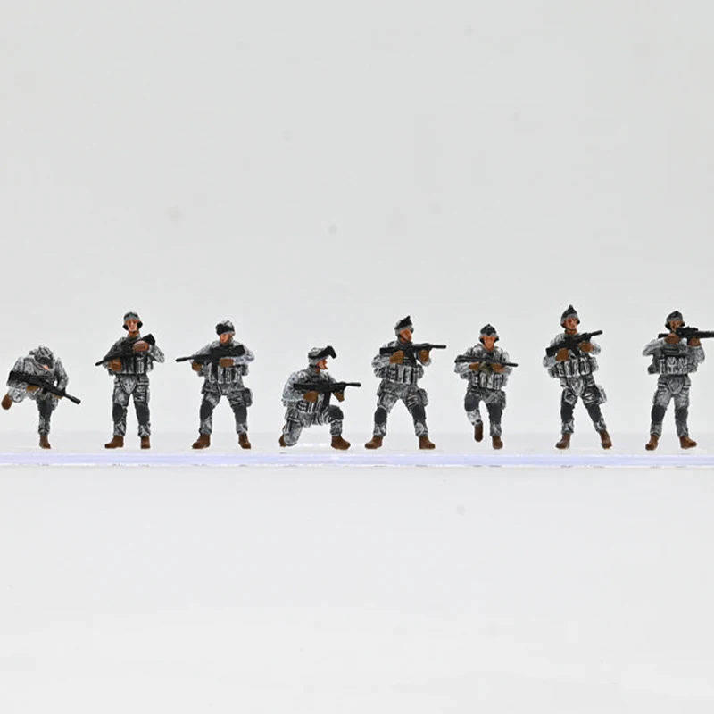 

1:72 Scale PVC Plastic Material Modern US Armoured Forces Soldiers 8 Suitable For Tank Scenes Collectible Decorative Gifts