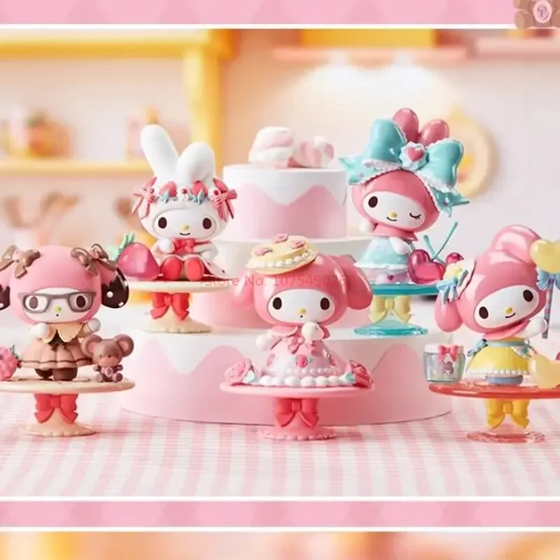 

Новинка Sanrio мой Мелодия дневной чай серии искусственная модель ручной работы милая кукла кавайное украшение подарок для девочки игрушка