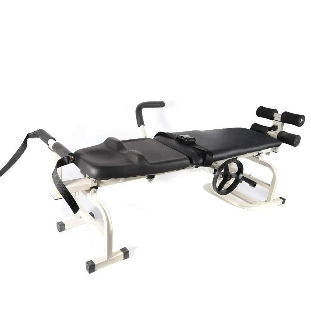 Therapy Massage Table Cervical Spine Lumbar Traction Body Bones Stretching Bed Device Traction Bed