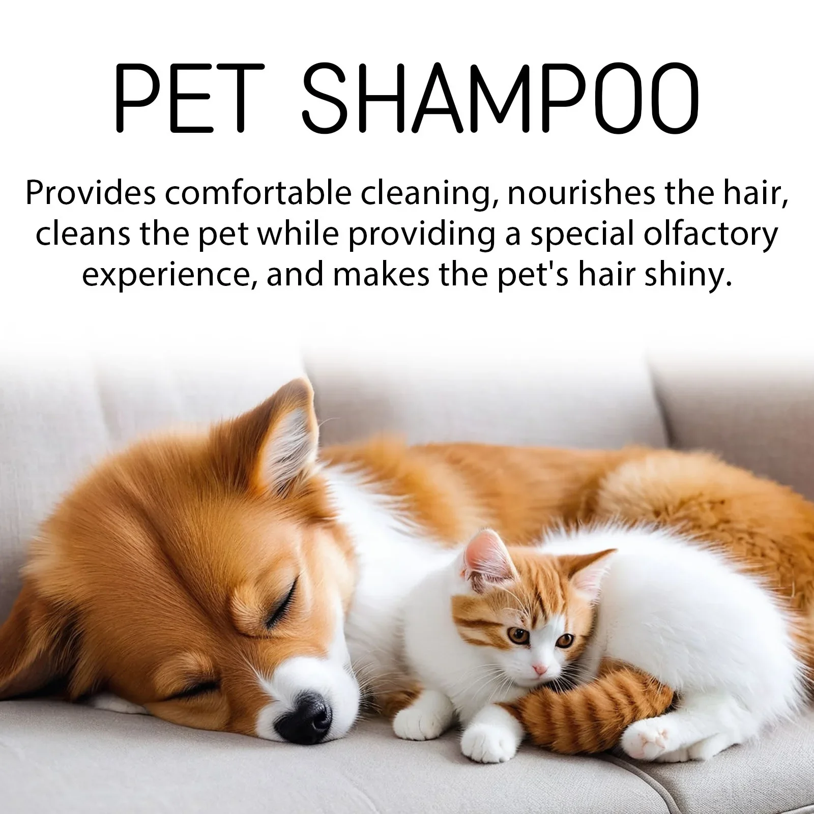 Pet Wash Shampoo Dogs Hair Soften Dirts Mites Removal Flea Kille Deodorizing Reduce Itching Anti Flea Pet Grooming Puppy Shampoo