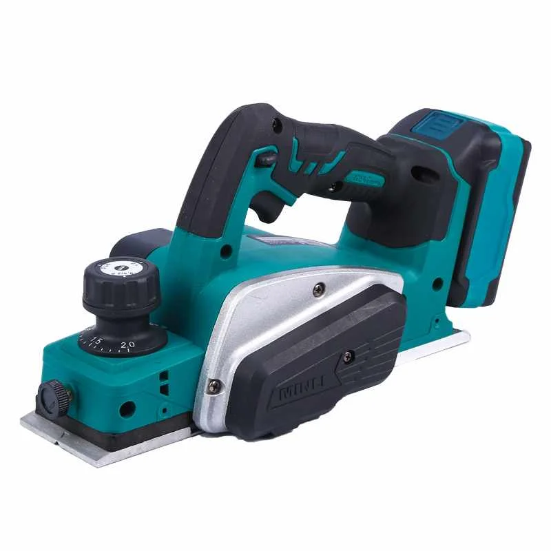 18V Rechargeable Electric Planer 15000rpm Cordless Handheld Wood Cutting Tool With Wrench For DIY By Drillpro Tool