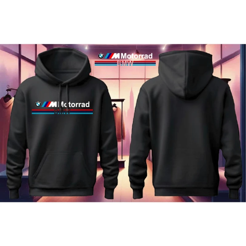 Sweater Hoodie BMW Autumn/Winter Men's Sweater Trend Loose Retro Fashion Men's and Women's Streetwear