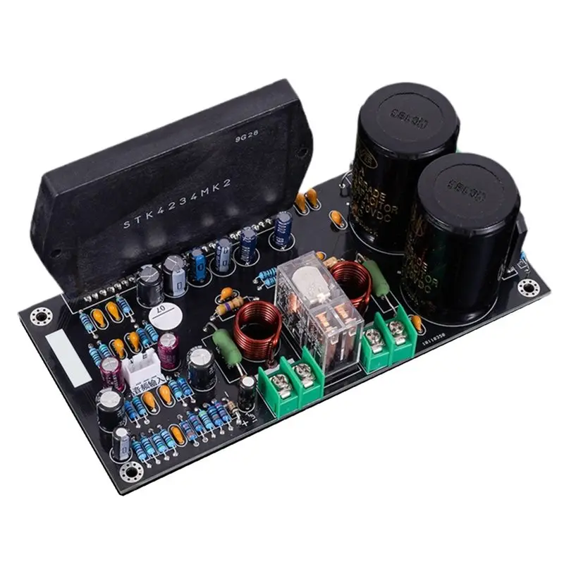 

A99E-TZT STK4234MK2 для SANYO: совместимая профессиональная Hi-Fi плата усилителя мощности 100Вт x 2, высокомощная триодная стерео плата для самостоятельной сборки (DIY)