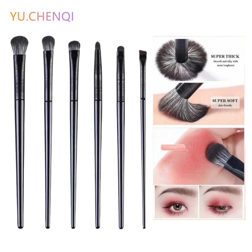 

6Pcs Professional Makeup Brush Set Concealer Blusher Loose Powder Smudge Eye Shadow Foundation Brush Cosmetic Beauty Tools