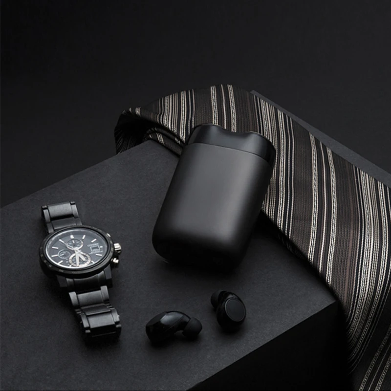 RS215 المحمولة Mijia ماكينة حلاقة كهربائية التوأم شفرة الجافة الرطب الحلاقة أداة تهذيب اللحية القاطع TypeC قابلة للشحن الرجال شفرات آلة 2026