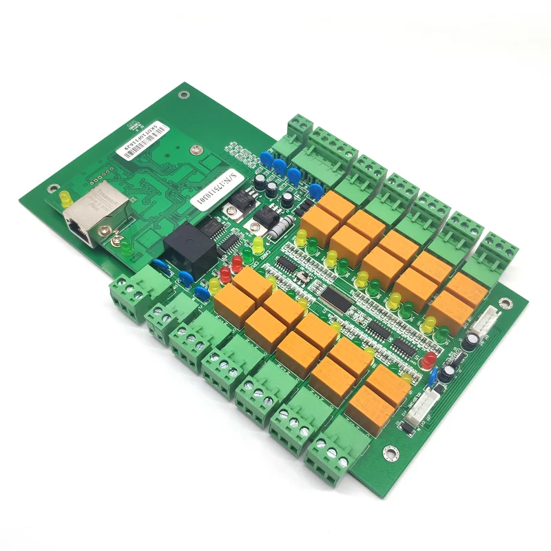 TCP/IP 1 To 10 Floors Smart Elevator Board Biometric Access Control Board For Lift Controller