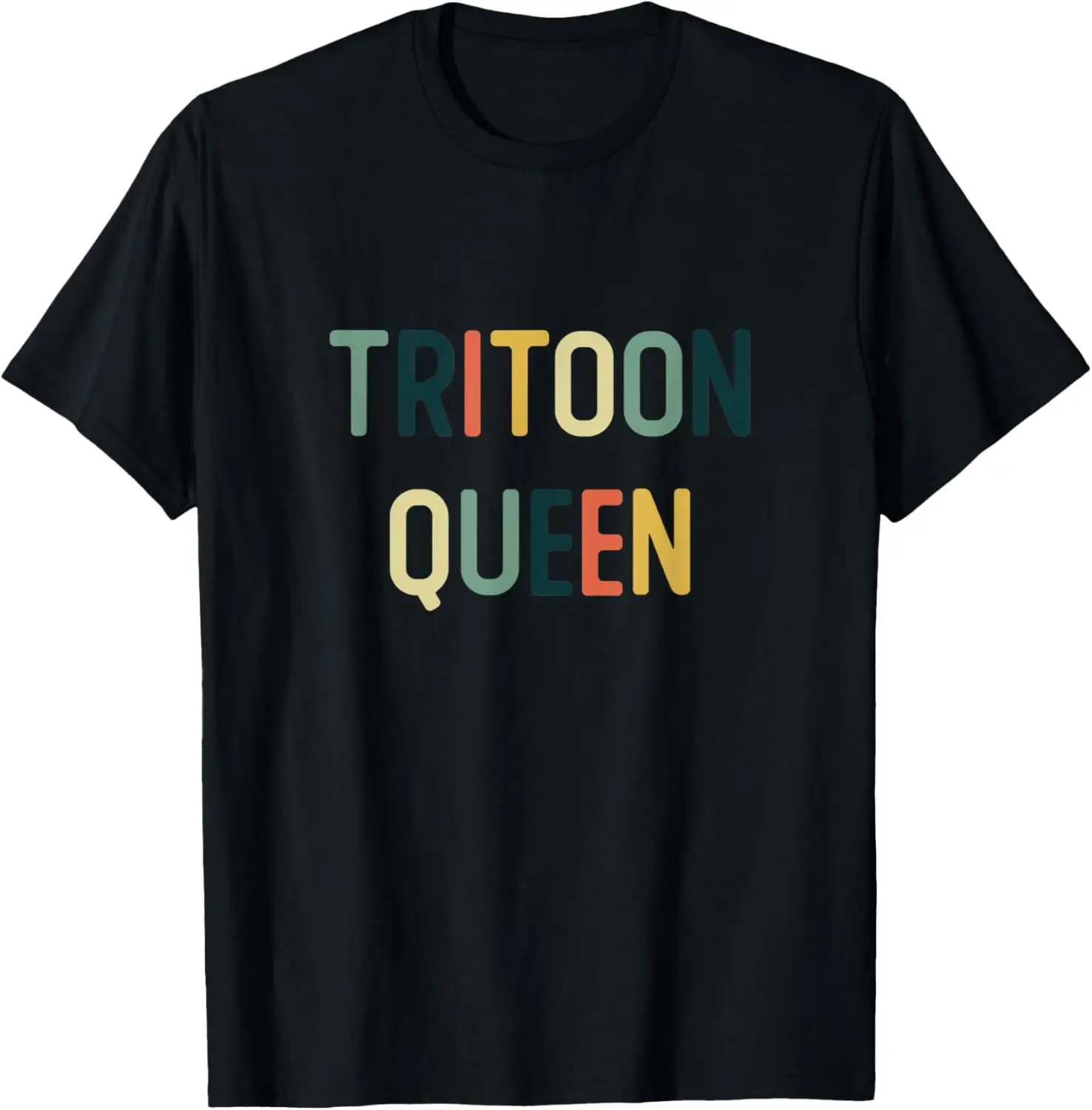 

Pastel Funny Tritoon Boat Captain Tritoon Queen T-Shirt