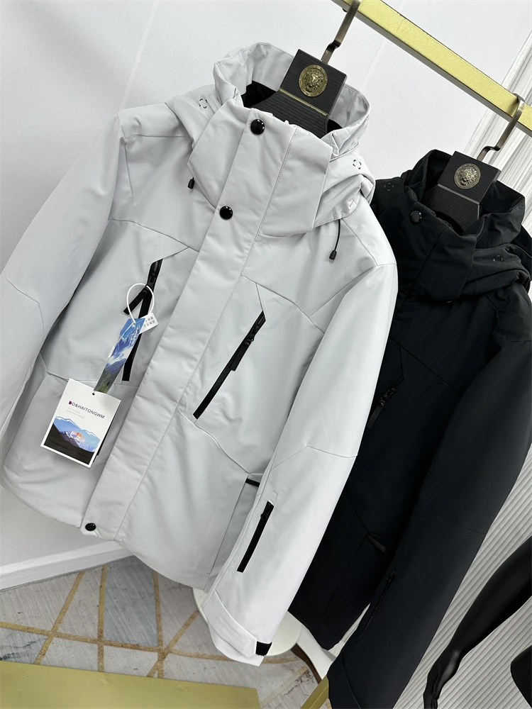 

Мужская зимняя куртка для активного отдыха, теплая, до -30°C, 3D-крой, ветрозащитная, водонепроницаемая, термоизоляционная, средней длины, пуховик