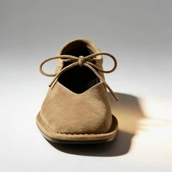 Banyiyou New Brand Designer Women's Flats Shoes Retro Lace Up Loafers British Flat Sole Single Shoe Casual Vulcanized Shoes